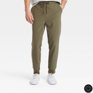 SOLD | Men's Tapered Tech Jogger Pants - Goodfellow. Size Large in Green.